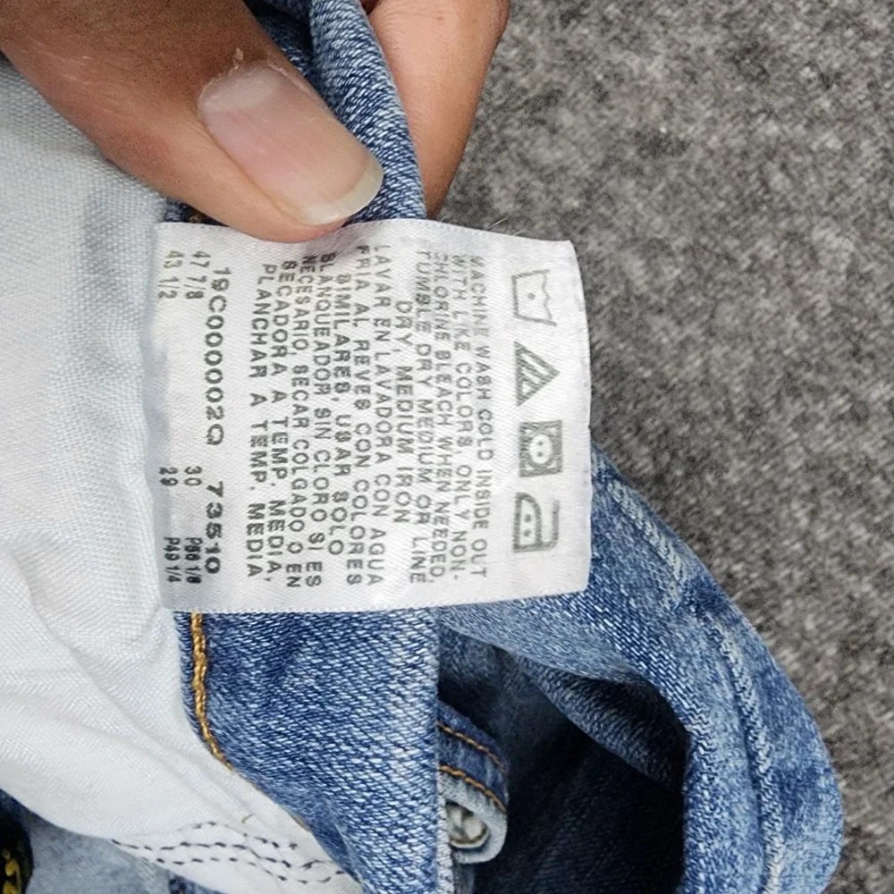Lee‎ Classic Fit Jeans Mens 42x29 Light Blue Denim Straight Leg Pants